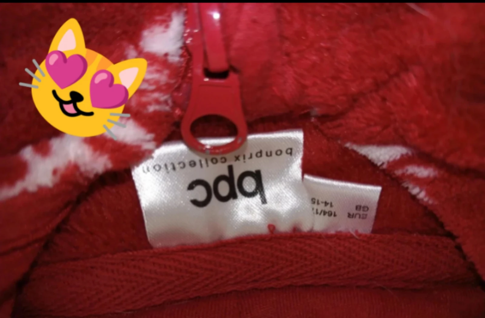 Combinación de pijama de lana roja talla 14 años bpc – photo 2